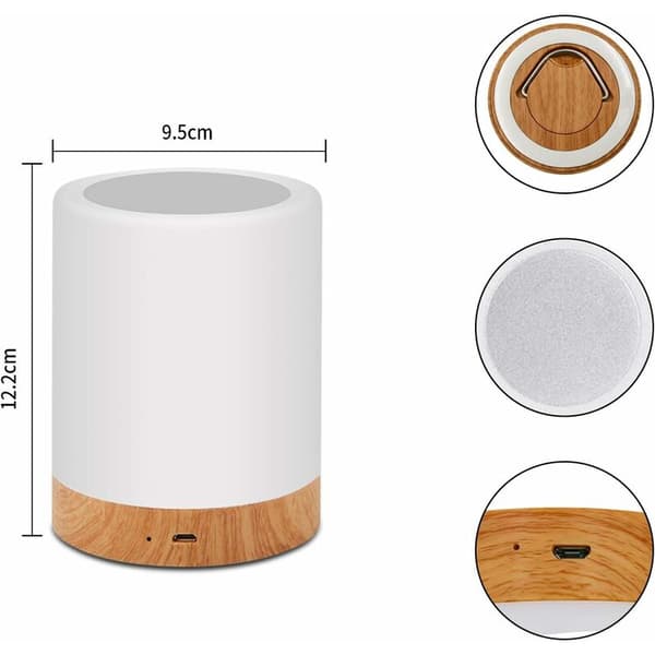 LED Night Light with Touch Control USB Charging with RGB Color Mode Dimmer, Customized for Baby Cradle Camping