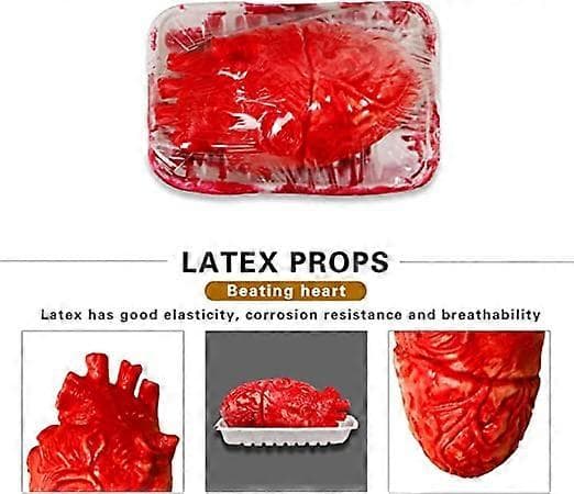 Scary Handmade Halloween Bloody Real Human Internal Organs Props, Heart