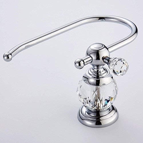 Krystal-serie toiletpapirholder i messing, poleret krom