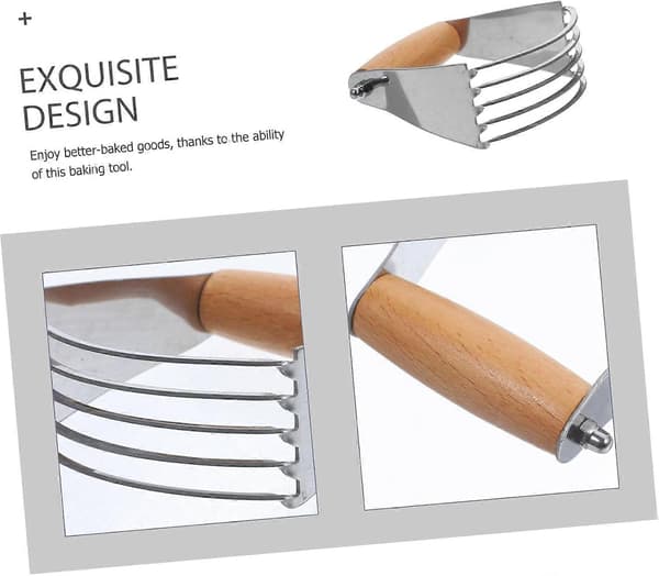 Deigskrape Bakverk Kutter Verktøy i Rustfritt Stål med Ergonomisk Grep for Baking og Brød