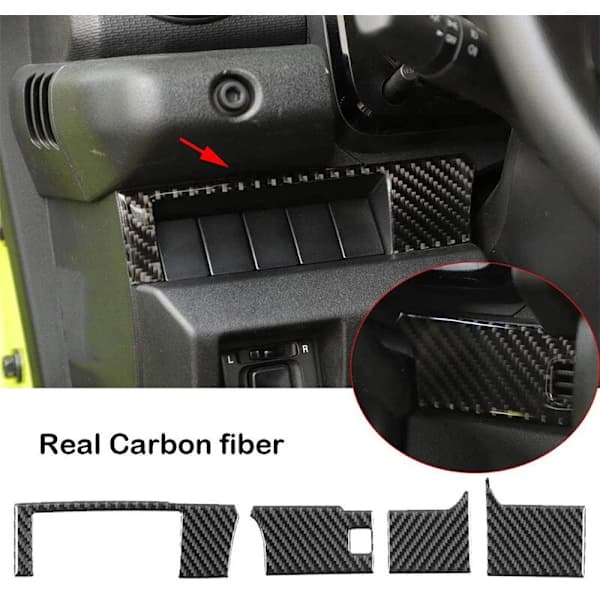 Bilfiber Midterkonsol Panel Cover Trim til Jimny 2019 Biltilbehør 2020