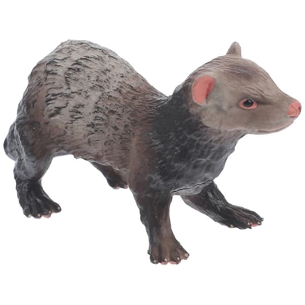 Kognitiv leksak simuleringsillerfigur vilda djur modell för barn 11X5,5X5CM mörkbrun 1 st