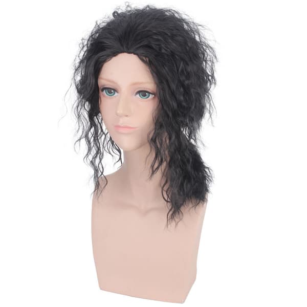 1. Michael Jackson COS paryk mand konge MJ sort mode stilfuld