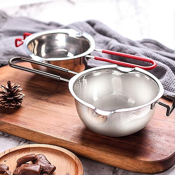 Stainless Steel Chocolate Melter with Double Pour Spouts for Candy Making