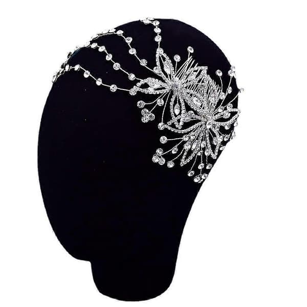 【LD】Håndlavet Brudehårkam med Elegant Sidetassel Bryllupshår Tilbehør Tiara HP499