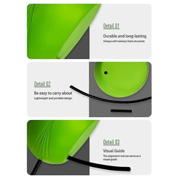 The Connector Golf Training Aid - Golf Swing Trainer with Ball & Alignment Stick, Improves Swing Mechanics & Precision Green Green