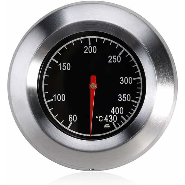 notens rustfrit stål analog kødtermometer BBQ termometer udendørs rygning BBQ gasovn BBQ kødgrill 60-430℃ longziming