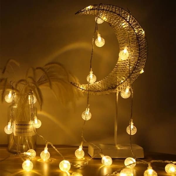 XMTECH 30m 240 LED Lyslenker - Varmhvit med 8 Moduser IP44 Støpsel - for Julefest