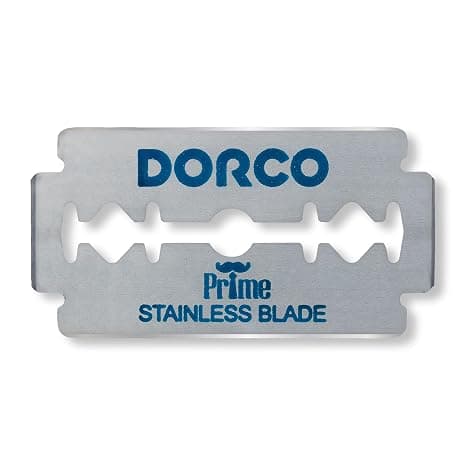Dorco STP301 Prime Platinum Double Edge Barberblade 100-pak Premium Rustfrit Stål for en Glat og Præcis Barbering
