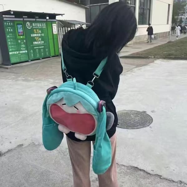 Skolväska för studenter, barnpresent, leksak, Kawaii Hatsune Miku och Animeflicka - Perfekt