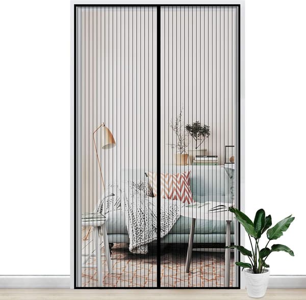 160x220CM Magnetic Screen Door Anti Mosquito Fly/Automatic Closing Magnet with Velcro，With magic stickers
