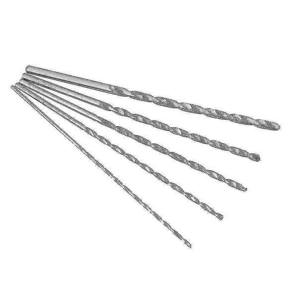 Sett med 5 HSS spiralbor, runde, 5 diametre 2 mm
