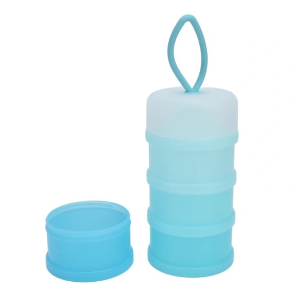 4-Layer Silicone Portable Container for Replacement Blue
