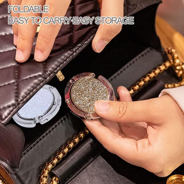 [LD]st Handbag Hooks, Non-slip Foldable Bag Holder, Round