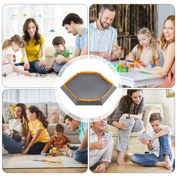 Burst Gyro Disk – ABS, Stadium för snurror, Battle Game Set | Perfekt för flexibla Bey-dueller, Hexagon Grå Hexagon Gray