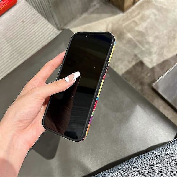 Trykt telefondeksel til iPhone 13 Pro Max, blomstermønstret klart håndleddsstropp TPU-deksel med skulderrem