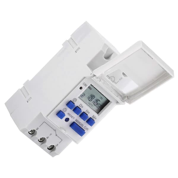 LCD-skærm Ugentlig Programmerbar Elektronisk Relæ Tid 16 TIL og FRA Timer (AC220V)