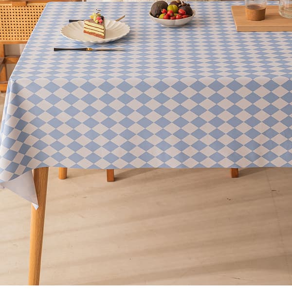 PVC-pöytäliina 120*120cm (sininen)