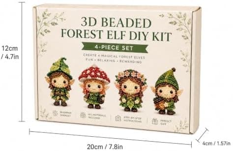 MSGAUGAW 3D Perle Magisk Fe DIY Kit Fantasykarakter Håndværk til Håndlavet Borddekoration A B A B A B