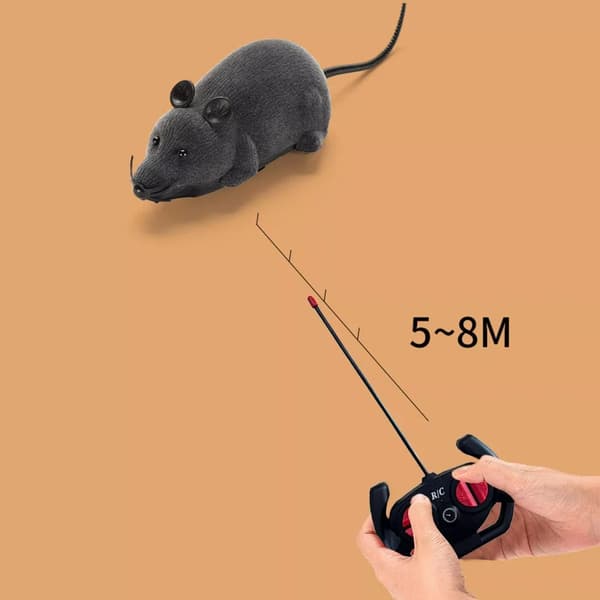 Remote Control Simulated Mouse, Wireless Pet Toy, Suitable for Cats and Dogs, a Novel Gift.