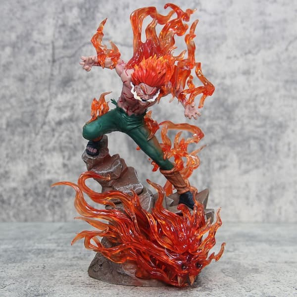 Naruto Night Guy Eight Gates lysande figur Hundred Ninja GK resonant staty Hundred Ninja Night