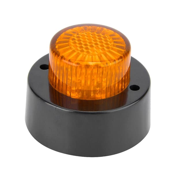 24V Mini Rund Sidemarkeringslys Signalindikator Frigangslys til Trailer Lastbil (Gul)
