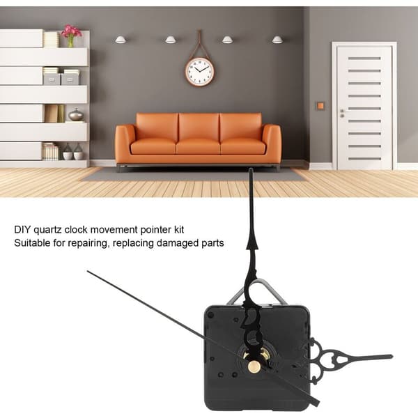 High Torque Clock Movement Replacement Mechanism with Clock Hands for Dials Up to 22cm, 2pcs