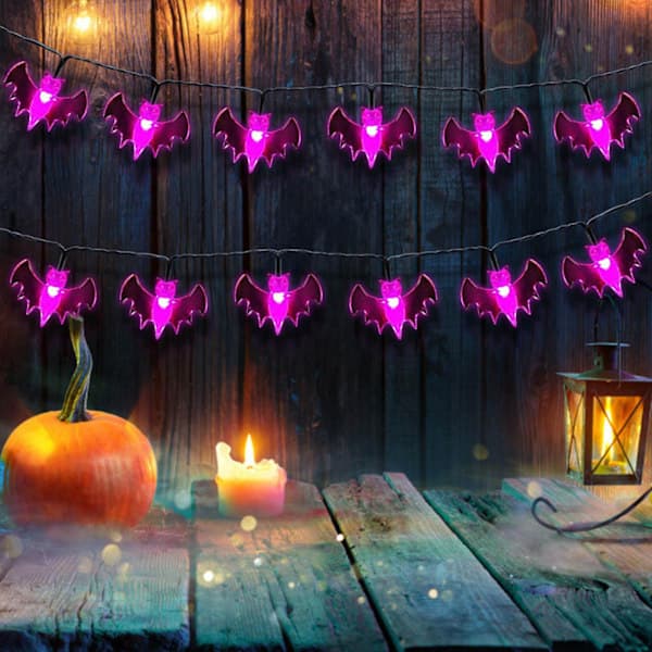 Halloween-belysning og dekorasjoner for fest og morsomt tilbehør
