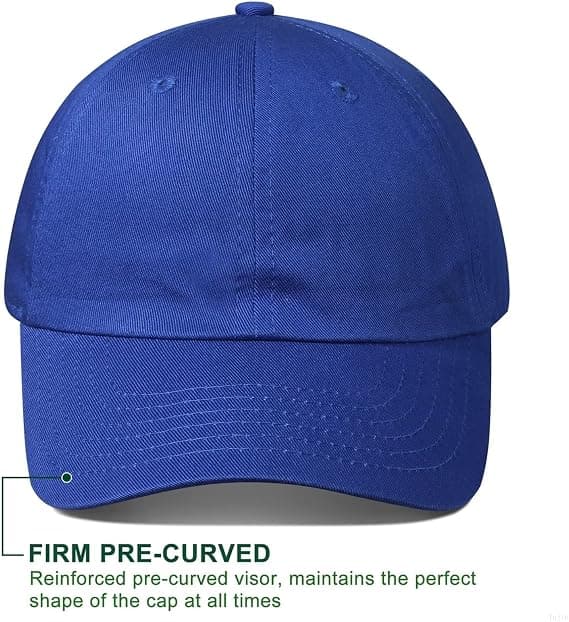 Children's Solid Color Baseball Cap Unstructured Fit Washed Cotton