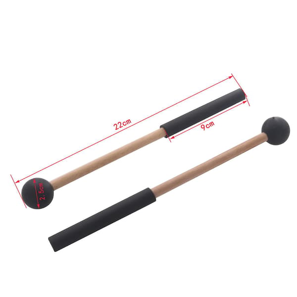 1 par basstrommekøller mykt gummihode trommestikker pinner for trommer basstrommer og keyboard