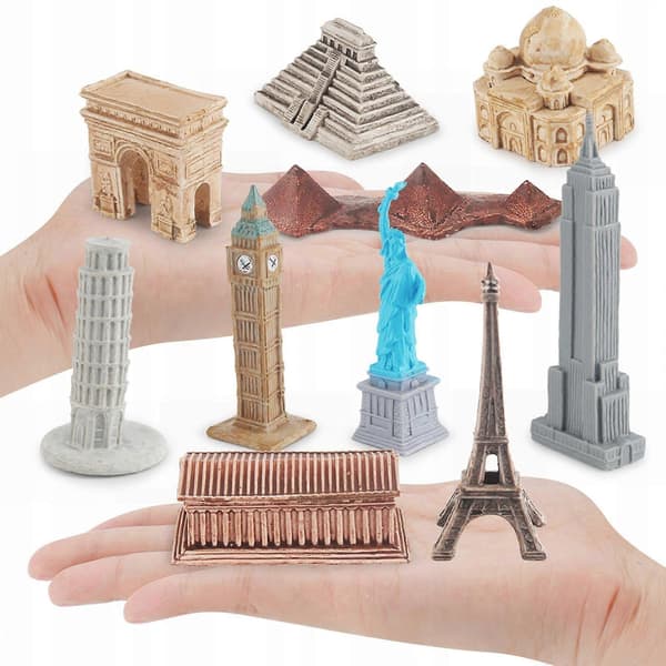 10 historiske bygninger i miniature