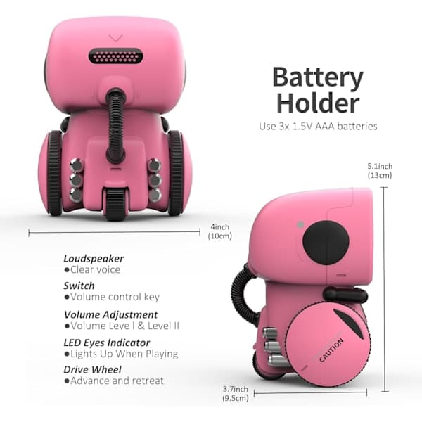 Interactive Smart Robot Toys, Voice Control and Touch Sensor, Dances and Sings and Walks, Recorder and Speaks Like You