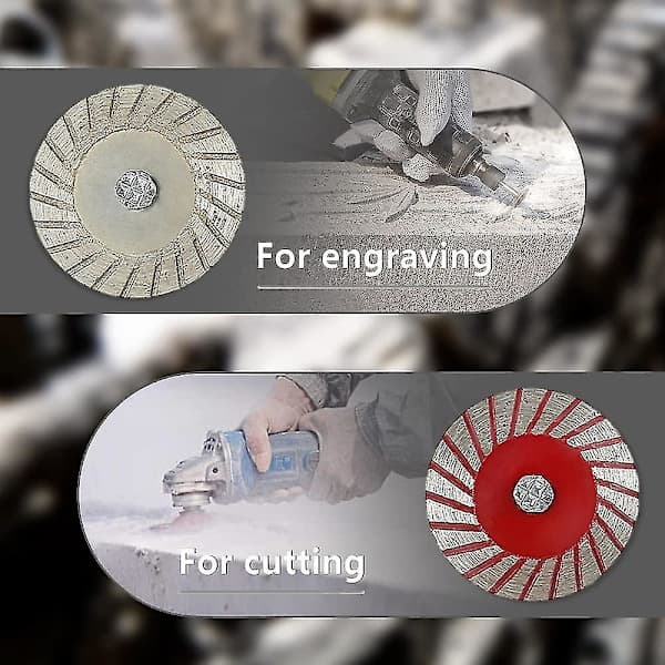 40 mm diamantklinge med 6 mm skaft kappeskive for gravering og kapping av fliser, granitt, marmor, keramikk