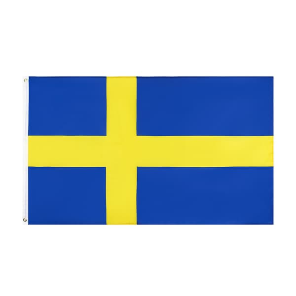 Svensk flagg polyesterflagg/arrangement/parade/festival-90*150cm