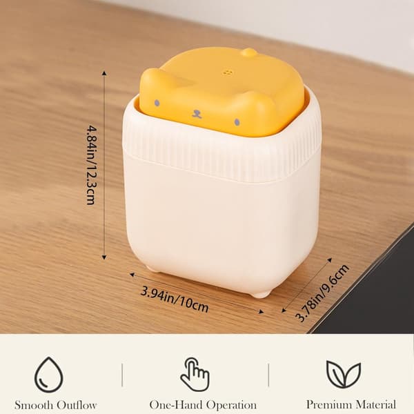 Cat-shaped Dish Soap Dispenser - Suitable for Kitchen Countertop - Liquid Soap Pump - Perfect for Dish Soap - Yellow
