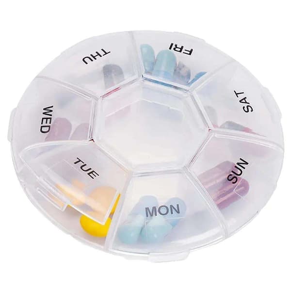 Smidig Dosett Ukesboks - Doseringsboks for Vitaminer transparent-FX-