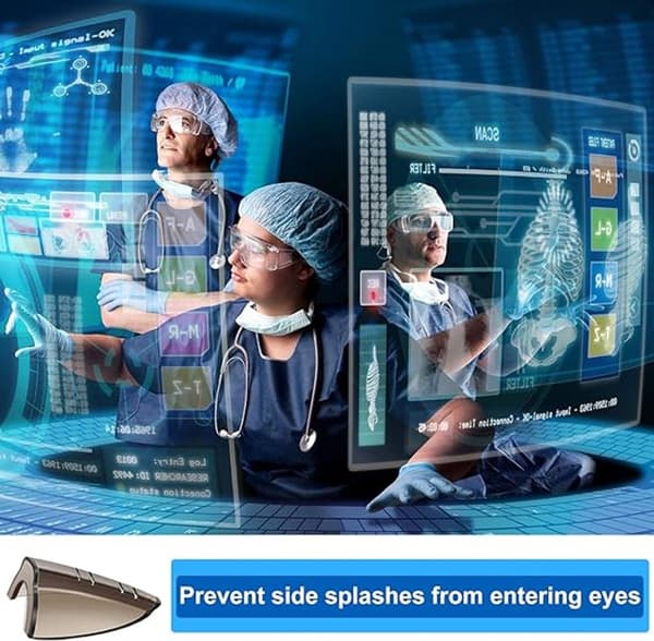 Eyeglass Side Shields, Clear and Black, Universal for Small and Medium Glasses, 8 Pairs