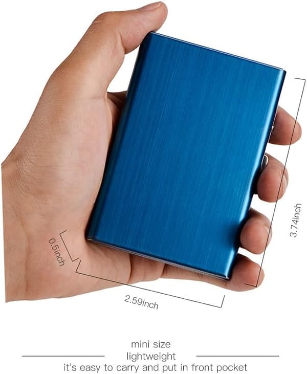 2 kpl RFID-luottokorttikotelo metallilompakko ruostumaton teräs