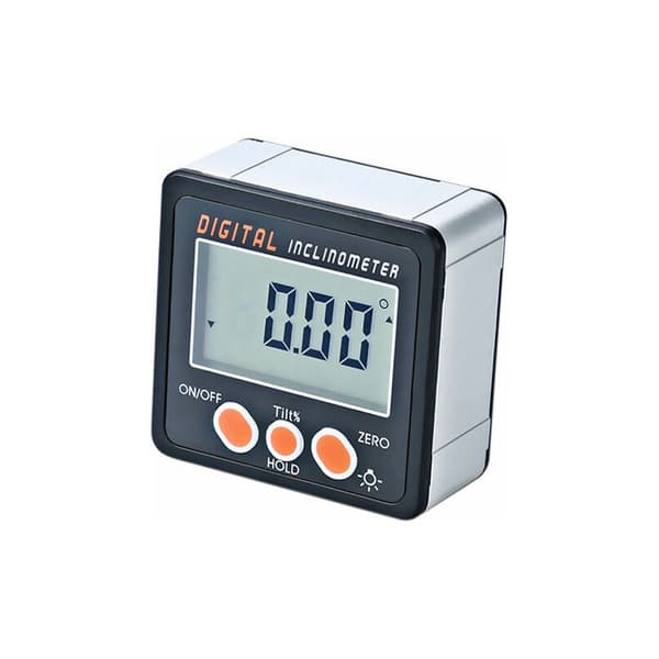 Digital inklinometer, 0-360°, magnetisk base