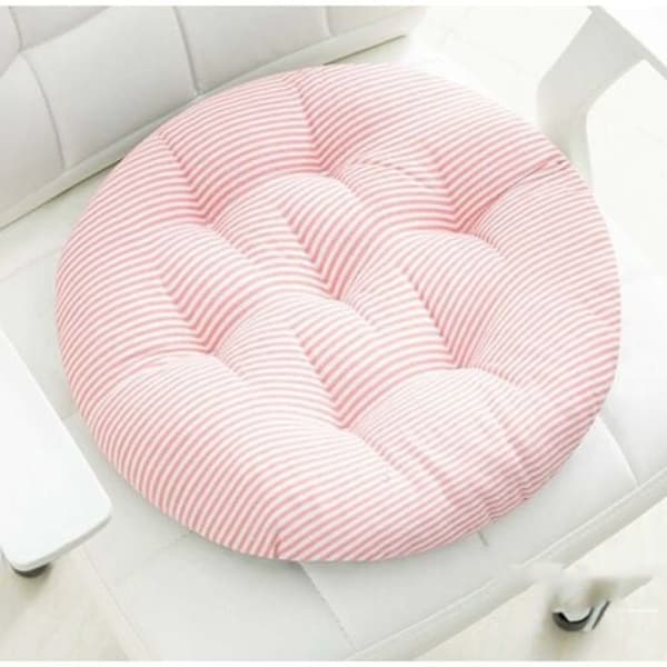 Polstrede runde stolputer for hagestol, spisestue, kontorstol 40cm Rosa 40*40cm 40*40cm 40*40cm