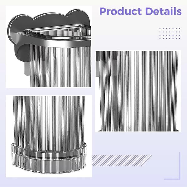 Wall Mounted Utensil Holder with Drip Tray, Space-Saving Chopstick Storage Box for Kitchen