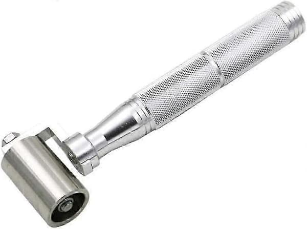 40 mm tapetrulle i rustfritt stål, håndrulle for kantfuger, flat trykkrulle