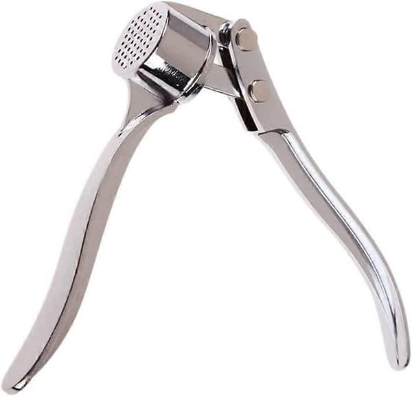 Garlic Press Stainless Steel Easy to Clean Ergonomic Grip Rust-proof Mincer for Kitchen Use