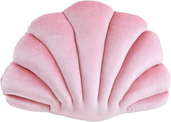 Shell-Shaped Pillows Mussel Pillow Floor Pillow Multifunctional Cushion for Sofa Bed Durable, Pink