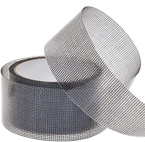 2-pak vinduesreparationssæt 2\"×80\" grå tape glasfiber net