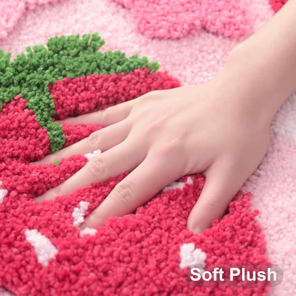Absorbent Microfiber Bathroom Mat 45X65cm Non-Slip Thick Soft Bathroom Rug Quick Dry Shower Mat-FX-