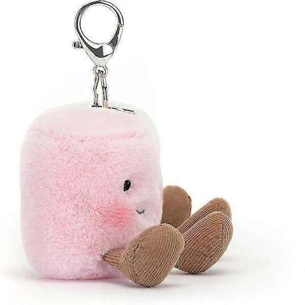 Funny Marshmallow Keychain Cute Soft Keyring Pendant Doll Pendant Gift