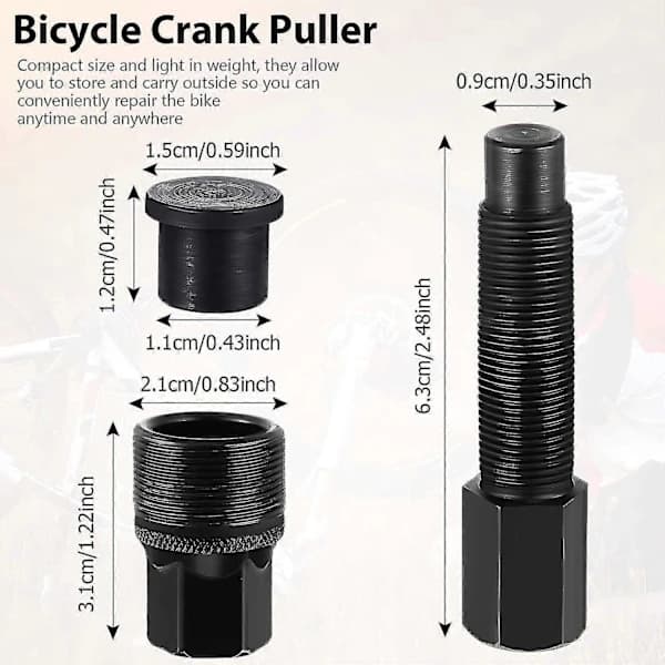 Crank Remover Bicycle Crank Puller Crankset Crank Arm Puller Compact Crank Puller Bike Performance Pull Crank Disc Tool Repair Maintenance Strap[co]