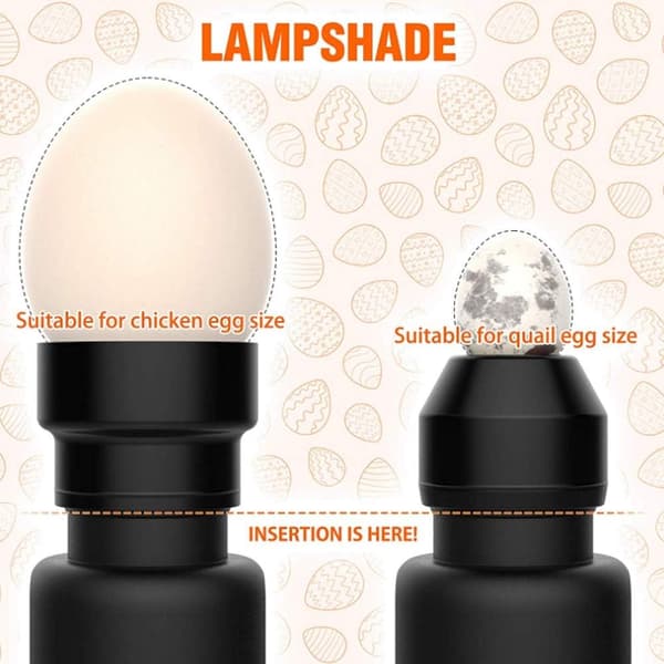 Eggelampe, Eggestativ, Eggtester, LED-lampe for å kontrollere egg