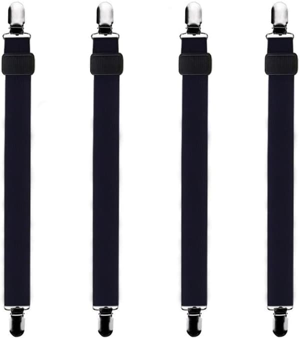 4 stk. (30 cm til 120 cm) Justerbar Lakenspenner Madrasslakenstrammer